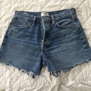 Agolde Parker long denim short - size 28 - like new